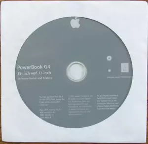 Apple PowerBook G4 OSX 10.2.7 restaurar instalación DVD medios 2003 de colección - Imagen 1 de 2