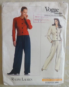 Vogue Ralph Lauren suit pattern 2356 - Sz 8-10 - New - Picture 1 of 4