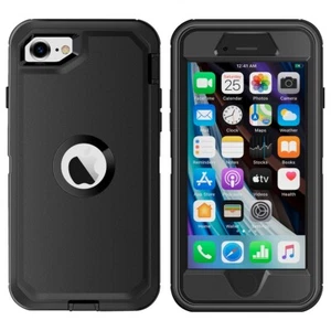 Funda protectora resistente a prueba de golpes a prueba de golpes para iPhone 7/8/SE 2020/2022 se adapta al clip de caja de nutria - Imagen 1 de 17