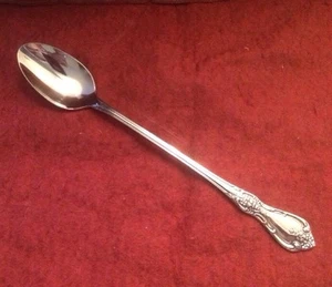 Oneida Kennett Square Iced Tea Spoon Distinction Deluxe Stainless Floral 72853 - Picture 1 of 5