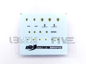 BBR 1/43 - ACCESSOIRES DECAL FERRARI EMBLEMS BBRDF02 - Foto 1 di 2