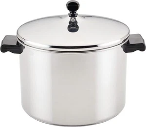 Farberware Olla clásica de acero inoxidable de 8 cuartos con tapa - Imagen 1 de 2