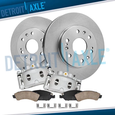Front Disc Rotors Brake Calipers Brake Pads for Escalade Sierra Silverado 1500 - Image 1 of 4