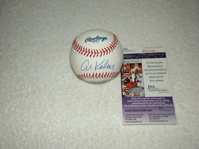 Al Kaline Signed Hall Of Fame Baseball JSA #R57182 Autograph Detroit Tigers MLB - Image 1 of 4