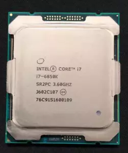 Intel Core i7-6850K SR2PC 6-core 3.6GHz 140W LGA2011-3 CPU processor - Picture 1 of 1