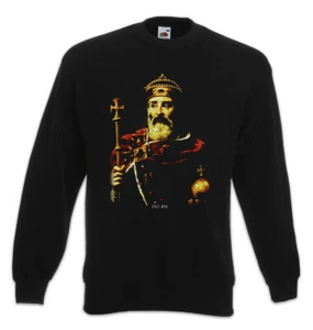 Karl The Great Sweatshirt Pullover Der Große Carolus Magnus Kaiser Franken - Picture 1 of 1