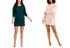 Jenni Intimates Women's Thermal Waffle-Knit Sleep Shirt, Assorted Colors
