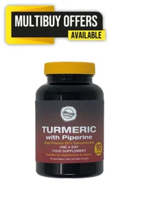 Turmeric 600mg with Black Pepper 5mg, 90 V-Capsules, 3 for 2 - Picture 1 of 1