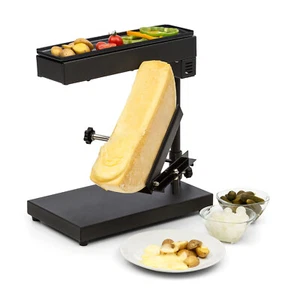 Piastra griglia raclette tradizionale formaggio fonduta 1000 watt elemento riscaldante termostato - Foto 1 di 12