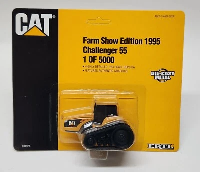 CAT  Caterpillar Challenger 55 Track Tractor 1995 Farm Show Edition By Ertl 1/64 - Image 1 of 4