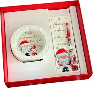 Natale Lampada decorata con segnalibro e penna natalizia. - Foto 1 di 4