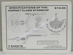 PLANOS DE Star Trek: Clase Avispón, hojas 7 - 18x24 MÁS Lawrence Miller 1985! - Imagen 1 de 1