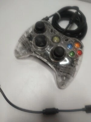 Xbox 360 Afterglow Clear RED LED Controller PL-3702 Microsoft Controller Works - Image 1 of 4