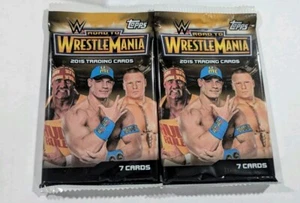 2015 WWE Topps Road To WrestleMania Trading Cards TWO Packs Only  - Bild 1 von 1