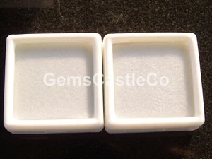 120 Pz 4 X 4 Cm Gemme Display Scatola di Plastica Deposito per Gemme/Diamante - Foto 1 di 4