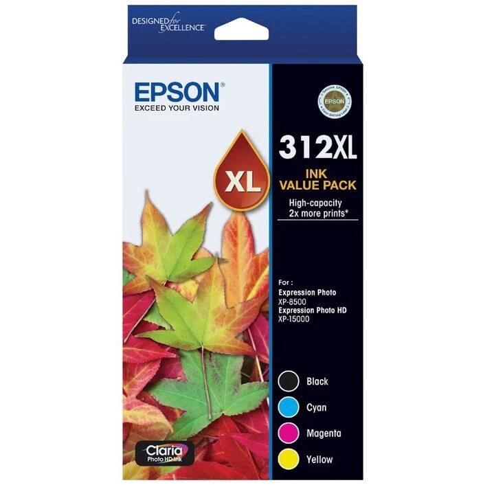 Epson 312XL чернильный картридж значение 4 упаковки новый нераспечатанный подлинный - Изображение 1 из 1