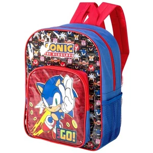 Sonic Deluxe Backpack Character Sonic The Hedgehog Boys Kid Children School - Picture 1 of 8