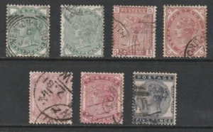 1880/1 QV SG164 - SG169 1/2d - 5d 7er SET SCHÖN GEBRAUCHT - Bild 1 von 2
