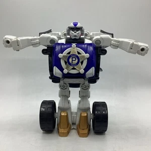 2001 Tonka Takara Talking 1-2-3 Transformers Rescue Hero Go-Bots Policeman Pete - Picture 1 of 9