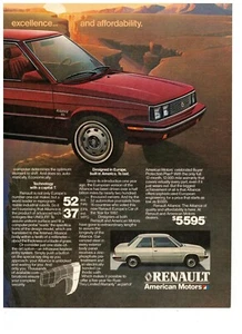Renault American Motors Excellence and Affordability Vintage 1993 Print Ad - Picture 1 of 1