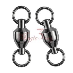 10X Ball Bearing Fishing Swivels Heavy Duty Sea Trolling Big Game Size #0 to #10 - Picture 1 of 15