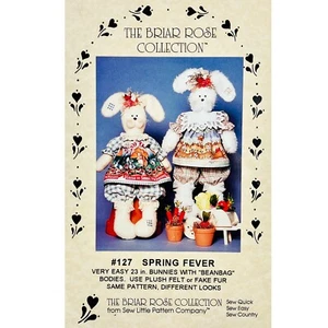 Spring Fever Beanbag Bunnies PATRÓN #127 de The Briar Rose Collection - Imagen 1 de 6