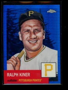 2022 Topps Chrome Platinum Anniversary RALPH KINER Blue Refractor #152 - Picture 1 of 2