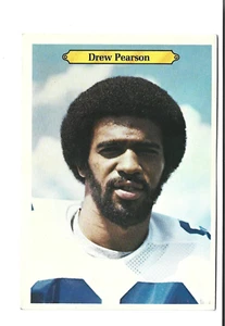 TARJETA TOPPS VINTAGE 5 X 7" 1980 #27~DREW PEARSON RECEPTOR ANCHO DALLAS COWBOY - Imagen 1 de 2