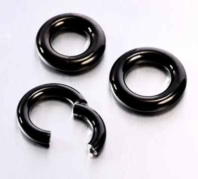 1 G23 Titanium 10g-2g Hinged Segment Ring Heavy Gauge Septum Earing Clicker Hoop - Image 1 of 4