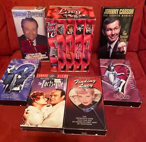 VHS 12-pc Komedia Filmy: Lucy, Red Skelton, Johnny Carson, Bob Hope - w bardzo dobrym stanie 