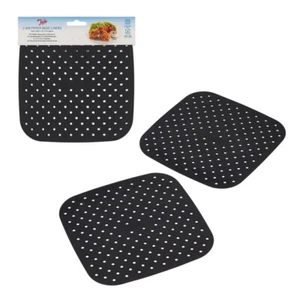 TALA SILICONE SQUARE AIR FRYER BASE LINER 19CM x 19CM PACK OF 2 - Picture 1 of 7