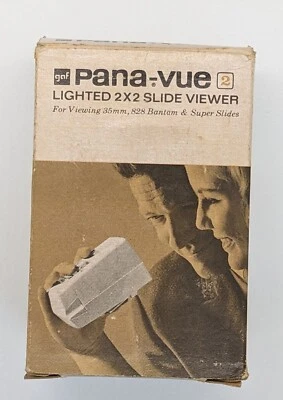 GAF Pana-Vue Automatic Lighted 2x2 Slide Viewer Battery Operated Vintage - Image 1 of 4