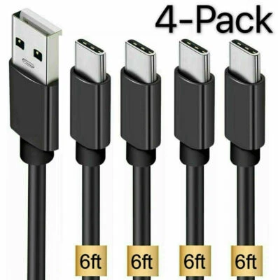 4 Pack OEM  Samsung USB C Cable Type C Fast Charger For Galaxy S8 S9 S10 Plus  - Image 1 of 4