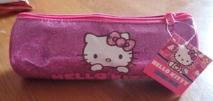 Sanrio 2014 Hello Kitty Glitter Zippered Pencil Case pink and purplish in color - Picture 1 of 3