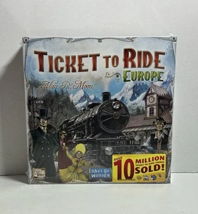 Ticket To Ride Europe Days of Wonder Board Game for 2 to 5 Players New & Sealed - Picture 1 of 3