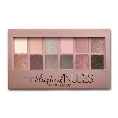 Maybelline New York The Blushed Nudes Eyeshadow Palette Makeup, 12 Pigmented - Image 1 of 4