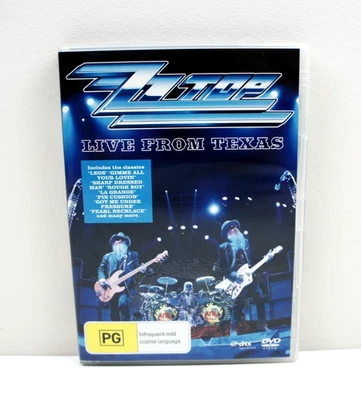 ZZ Top Live From Texas DVD Music Concert Rock Region All PAL - Free Postage - Image 1 of 4