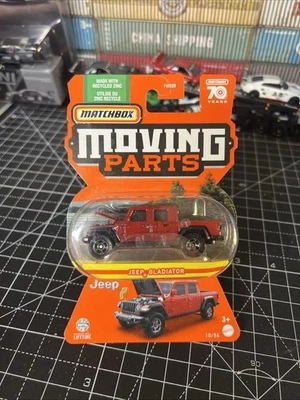 Piezas móviles diecast Matchbox 1/64 rojo Jeep Gladiator Foto 1 de 4