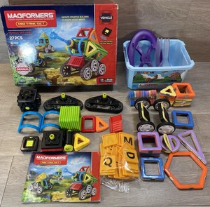 Magformers/Magblock Lot Mini Tank Set including Remote Vehicles Parts/Pieces - Picture 1 of 7