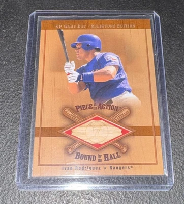 2001 SP Game Bat Edition Milestone - Piece of the Action Bound for the Hall Ivan - Image 1 of 2