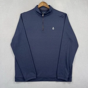 Peter Millar Sweater Men's XL Navy Blue Golf Long Sleeve Pullover Crown Crafted - Picture 1 of 8