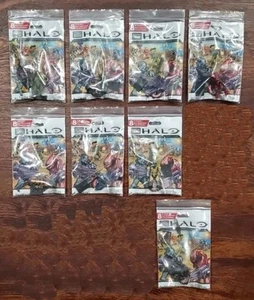 Mega Bloks Halo Series 8 - 8x Mini Figs Inc 1 Chase Figure Elite Zealot - Picture 1 of 6