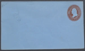1884 US Sc. #U262 stamped envelope, 2 cent mint entire, fair to good shape - Picture 1 of 1