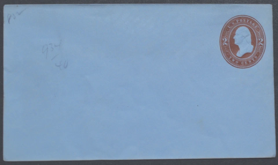 1884 US Sc. #U262 stamped envelope, 2 cent mint entire, fair to good shape - Image 1 of 1