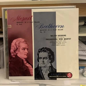 MOZART/ BEETHOVEN QUINTET LP WALTER GIESEKING A319 - Picture 1 of 3
