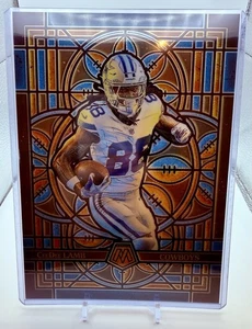 2025 Panini Mosaic CeeDee Lamb #9 Oversized Stained Glass Dallas Cowboys SP - Picture 1 of 2