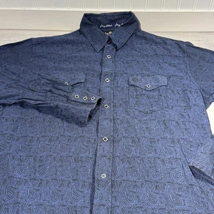 Camisa Trovador Wrangler George Strait Para Hombre Talla XL Diamante Perla Snap Vaquero - Imagen 1 de 10