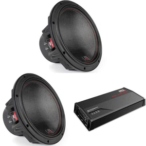 MTX 7515-44 75-Series 12" Subwoofer (2) + MTX JH15001 Jackhammer 1650W Amp - Picture 1 of 7