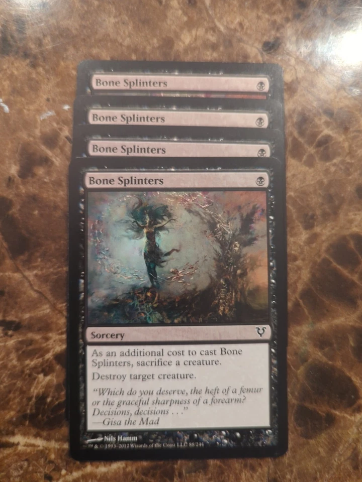 (4) Bone Splinters *PLAYSET* Avacyn Restored Regular NM MTG - Image 1 of 1