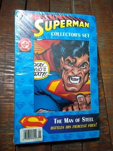 SUPERMAN COLLECTOR'S SET, MAN OF STEEL, 1995, DC COMIC, HARD TO FIND, NEW SEALED - Picture 1 of 4